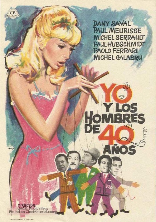 Moi et les hommes de 40 ans - Spanish Movie Poster