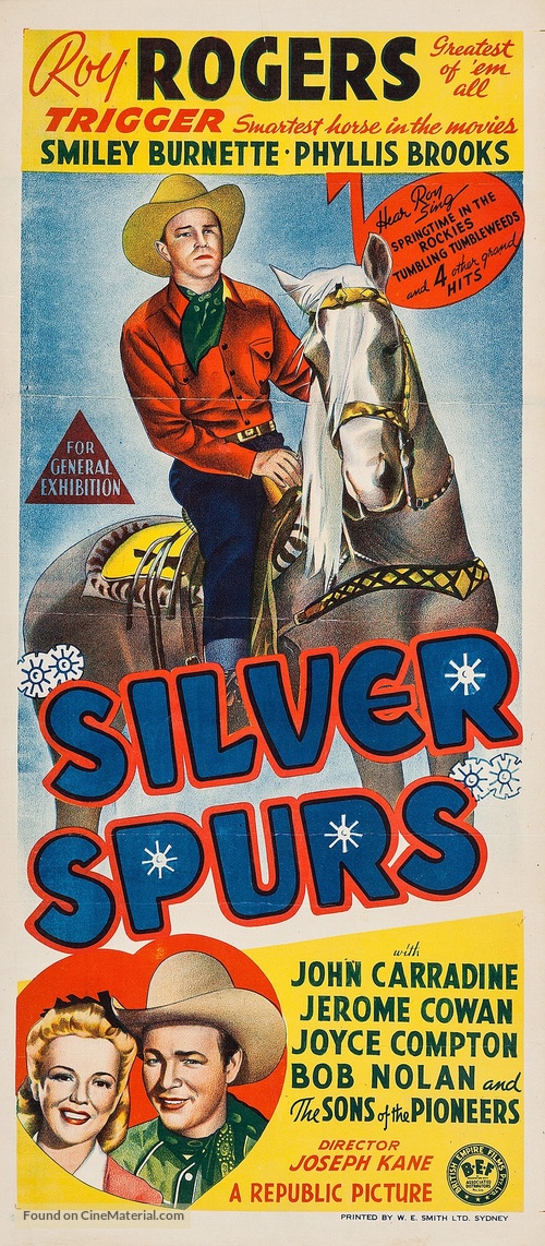 Silver Spurs - Australian Movie Poster