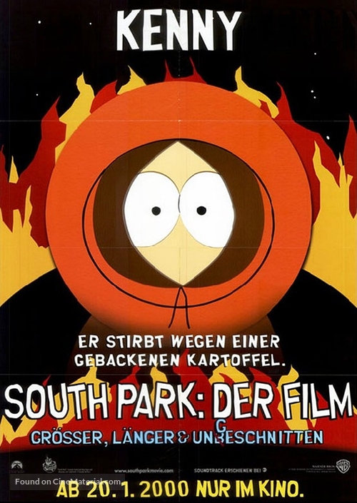 South Park: Bigger Longer &amp; Uncut - German Movie Poster