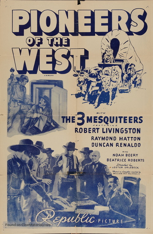 Pioneers of the West - Re-release movie poster