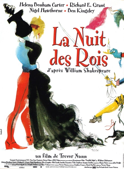 Twelfth Night: Or What You Will - French Movie Poster