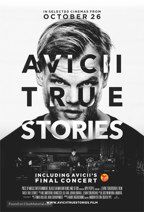 Avicii: True Stories - British Movie Poster