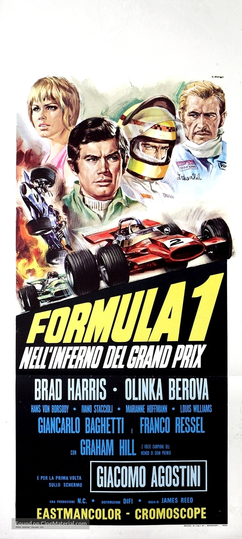 Formula 1 - Nell&#039;Inferno del Grand Prix - Italian Movie Poster