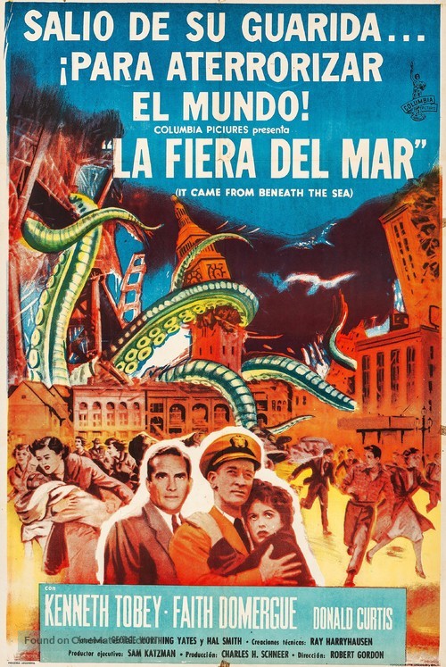 It Came from Beneath the Sea - Argentinian Movie Poster