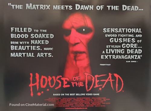 House of the Dead - British Movie Poster