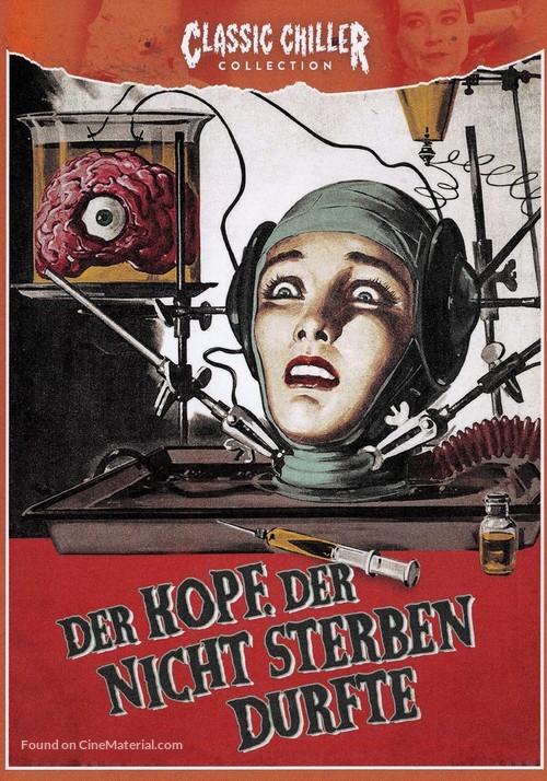 The Brain That Wouldn't Die (1962) German blu-ray movie cover
