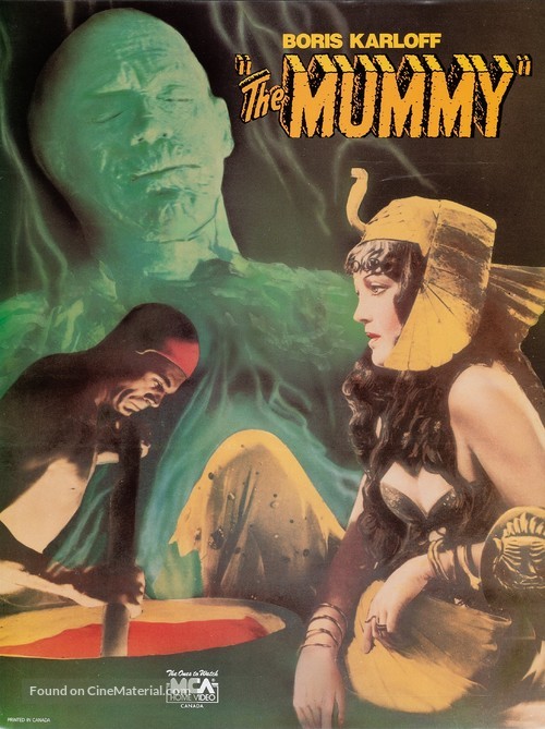 The Mummy - Canadian Video release movie poster