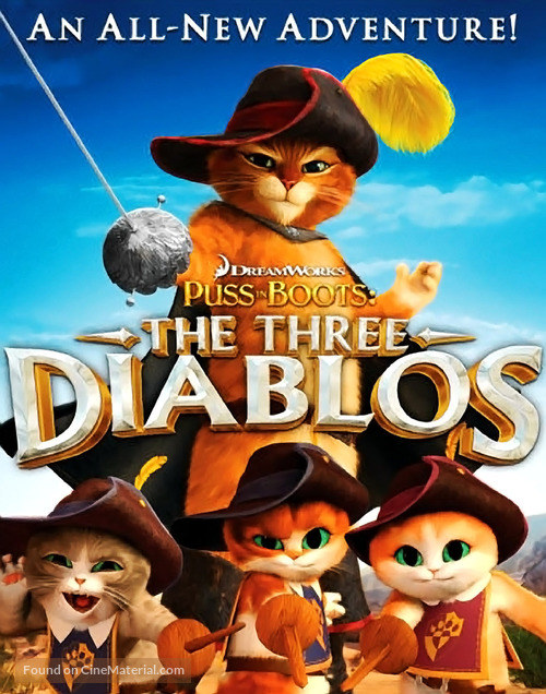 Puss in Boots: The Three Diablos - Blu-Ray movie cover