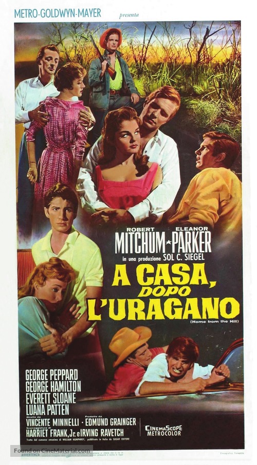 Home from the Hill - Italian Movie Poster