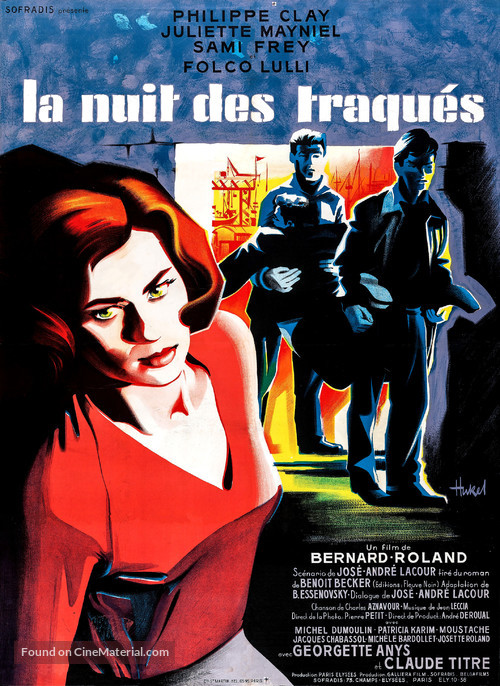La nuit des traqu&eacute;s - French Movie Poster