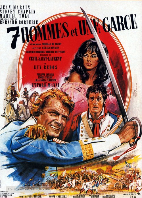 Sept hommes et une garce - French Movie Poster