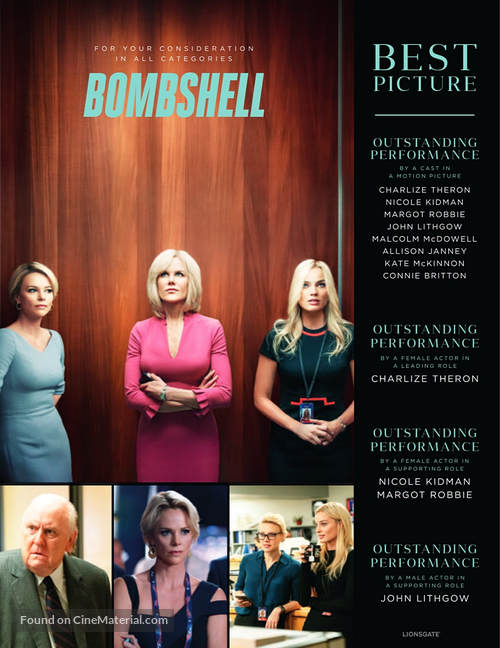 Bombshell - For your consideration movie poster
