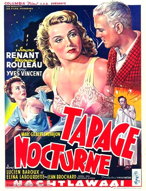 Tapage nocturne - Belgian Movie Poster