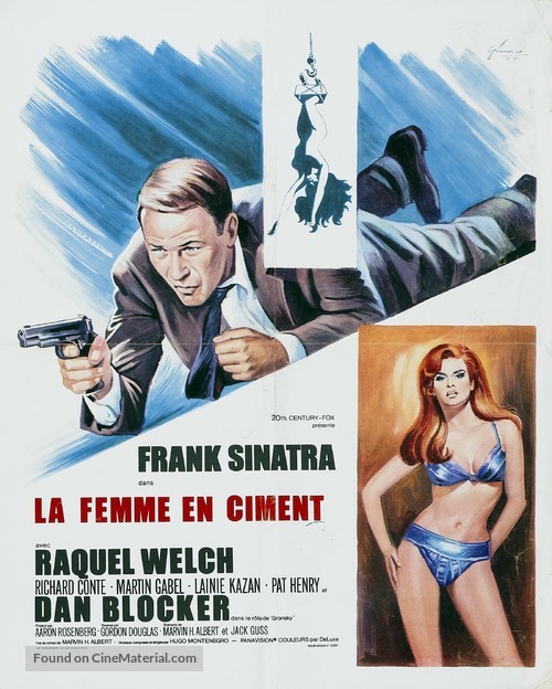 Lady in Cement - French Movie Poster