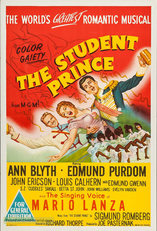 The Student Prince - Australian Movie Poster