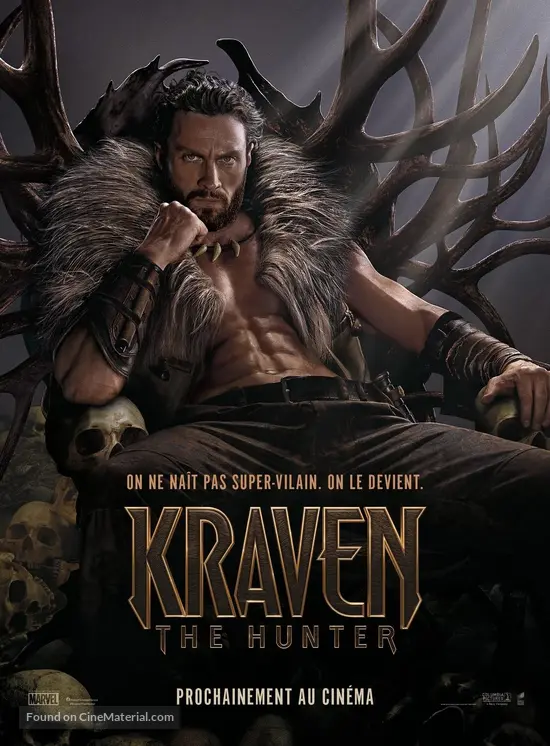 Kraven the Hunter - French Movie Poster