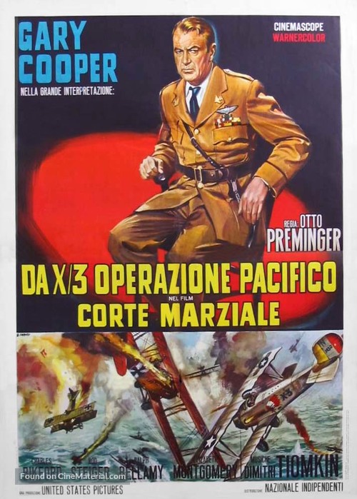The Court-Martial of Billy Mitchell - Italian Movie Poster