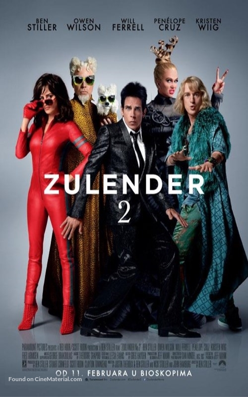 Zoolander 2 - Serbian Movie Poster