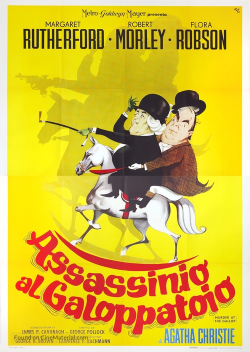 Murder at the Gallop - Italian Movie Poster