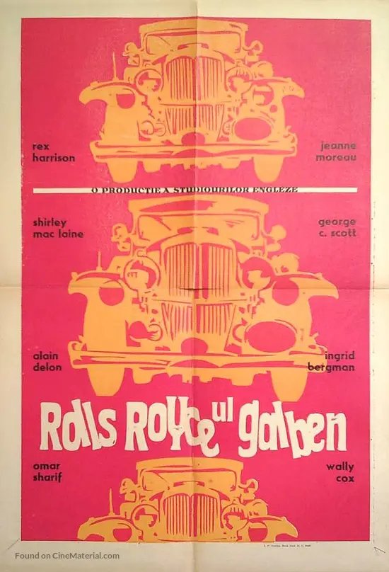 The Yellow Rolls Royce 1964 Romanian Movie Poster