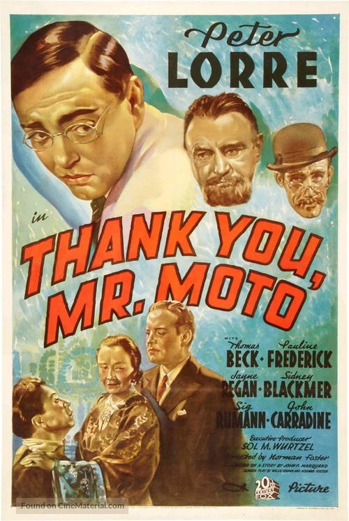 Thank You, Mr. Moto - Movie Poster