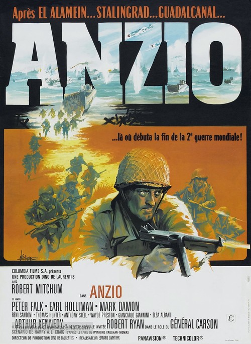 Lo Sbarco di Anzio - French Movie Poster