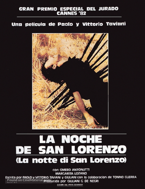 La notte di San Lorenzo - Spanish Movie Poster