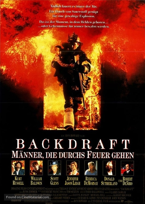 Backdraft - German Movie Poster