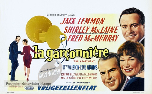 The Apartment - Belgian Movie Poster