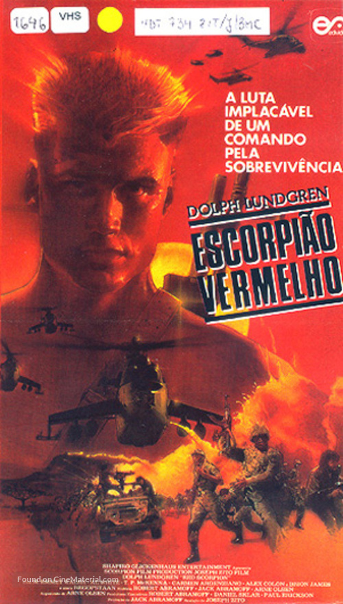 Red Scorpion - Portuguese VHS movie cover