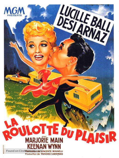 The Long, Long Trailer - French Movie Poster