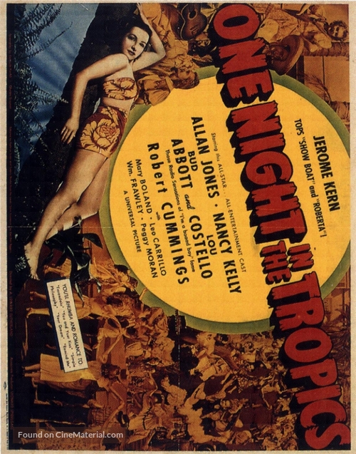 One Night in the Tropics - Movie Poster