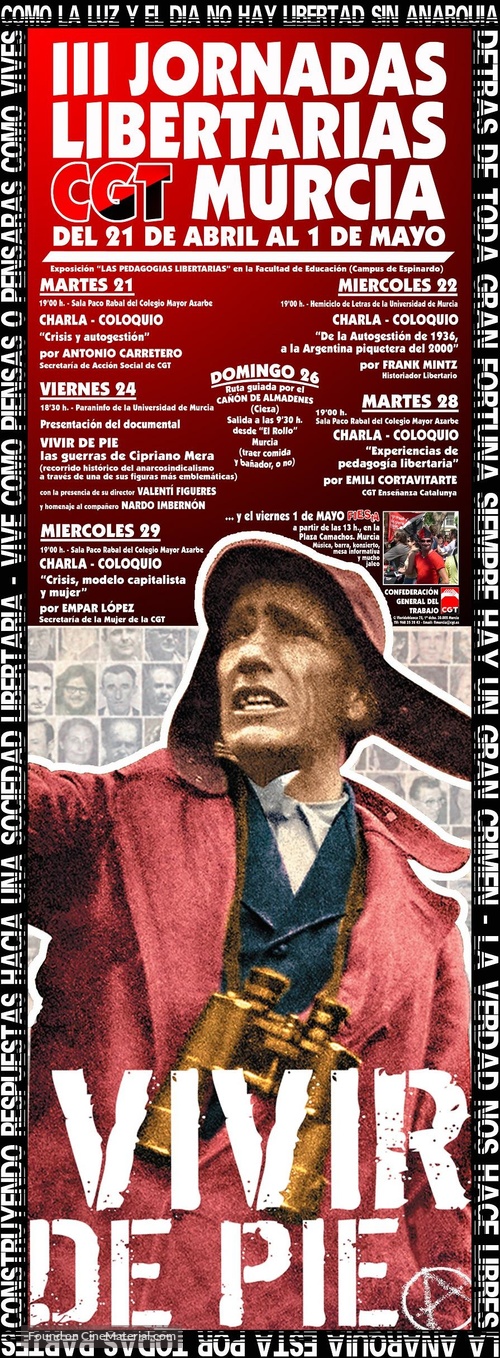 Vivir de pie. Las guerras de Cipriano Mera - Spanish Movie Poster