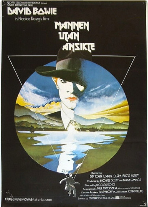 The Man Who Fell to Earth - Swedish Movie Poster