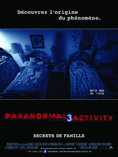 Paranormal Activity 3 - French Movie Poster