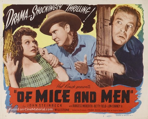 Of Mice and Men - Re-release movie poster