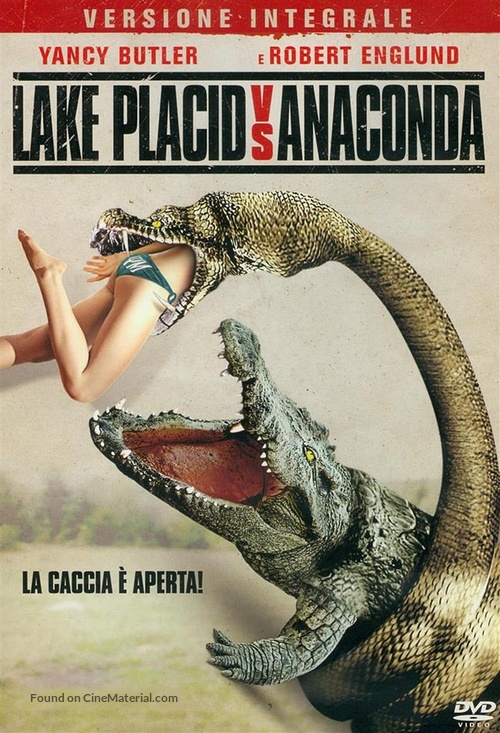 Lake Placid vs. Anaconda - Italian DVD movie cover