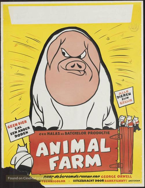 Animal Farm (1954) Dutch movie poster