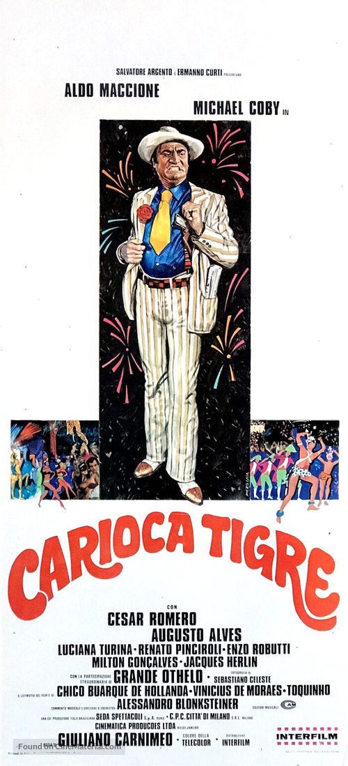 Carioca tigre - Italian Movie Poster