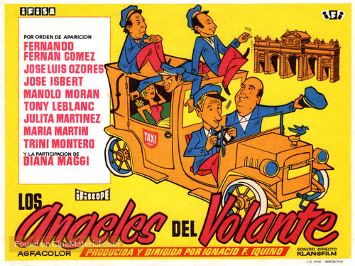 &Aacute;ngeles del volante, Los - Spanish Movie Poster