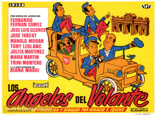 Los &aacute;ngeles del volante - Spanish Movie Poster