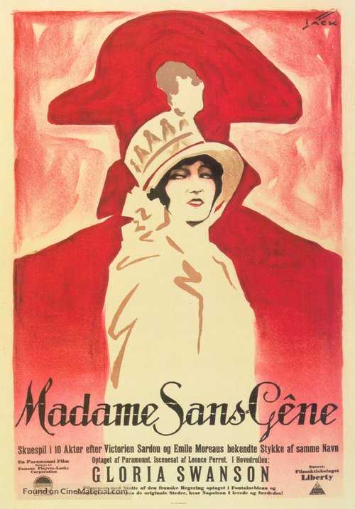 Madame Sans-G&ecirc;ne - Danish Movie Poster