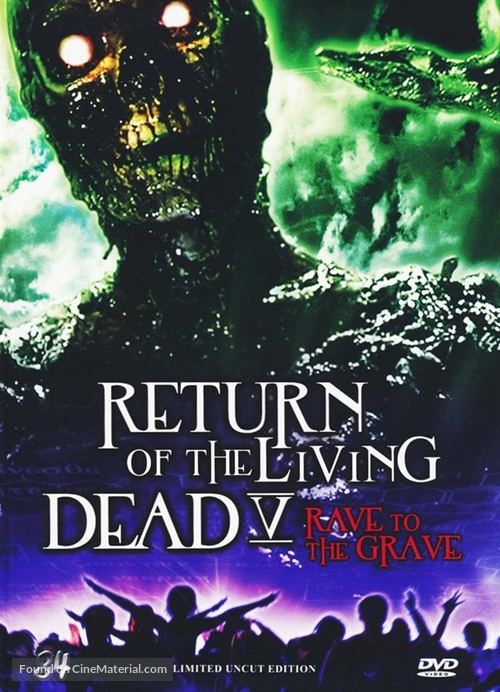 Return of the Living Dead 5: Rave to the Grave - German DVD movie cover
