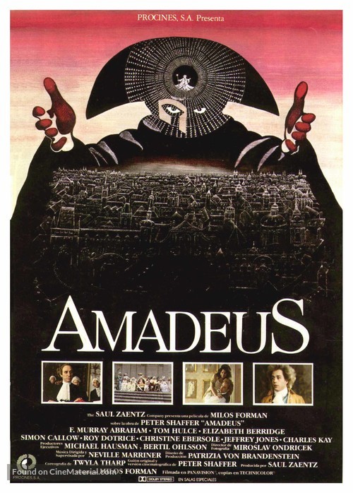Amadeus - Spanish Movie Poster