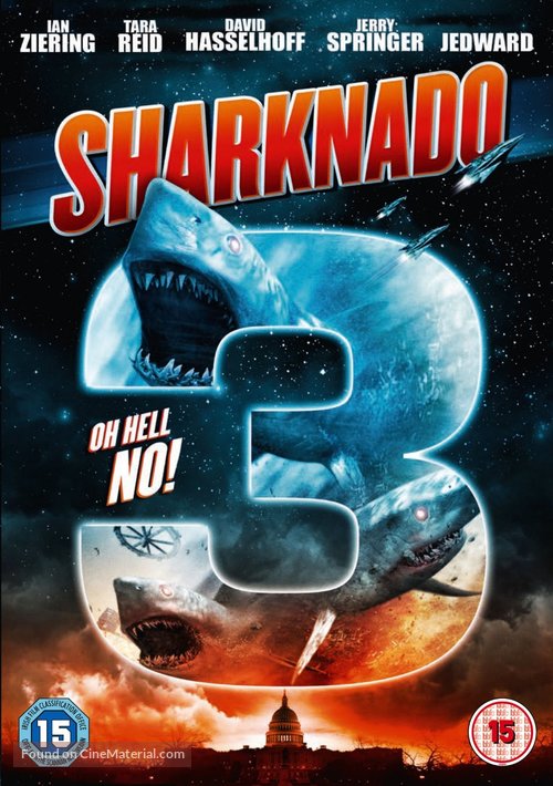 Sharknado 3 - British DVD movie cover