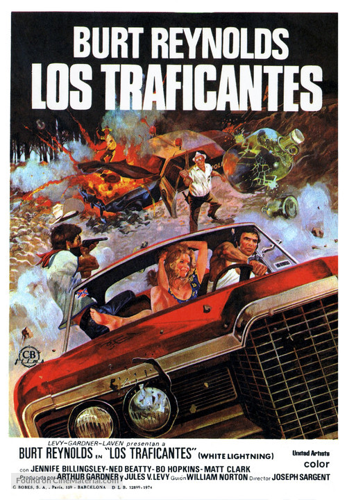 White Lightning - Spanish Movie Poster