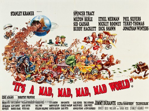 It&#039;s a Mad Mad Mad Mad World - British Movie Poster