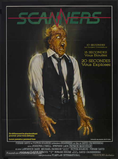 Scanners - French Movie Poster