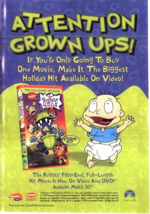 The Rugrats Movie - Video release movie poster