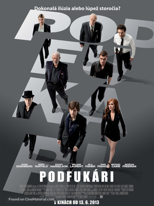 Now You See Me - Slovak Movie Poster